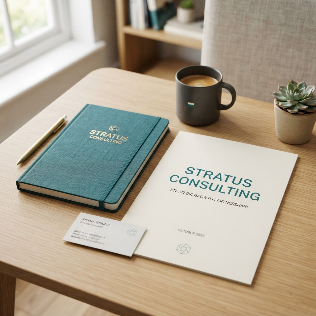 Brand identity design system for a consulting firm